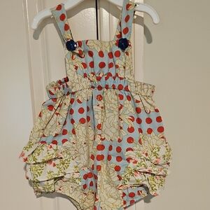 Matilda Jane Lucy Serendipity Ruffle Bottom Bubble Romper 18m